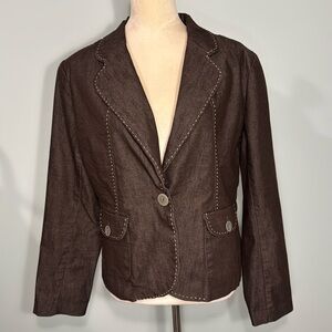 New York Clothing Company brown blazer Size L